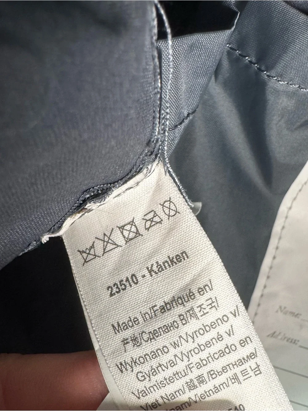 Fjallraven Kanken Classic Backpack Blue Gray Bag 23510 Everyday Preppy Storage